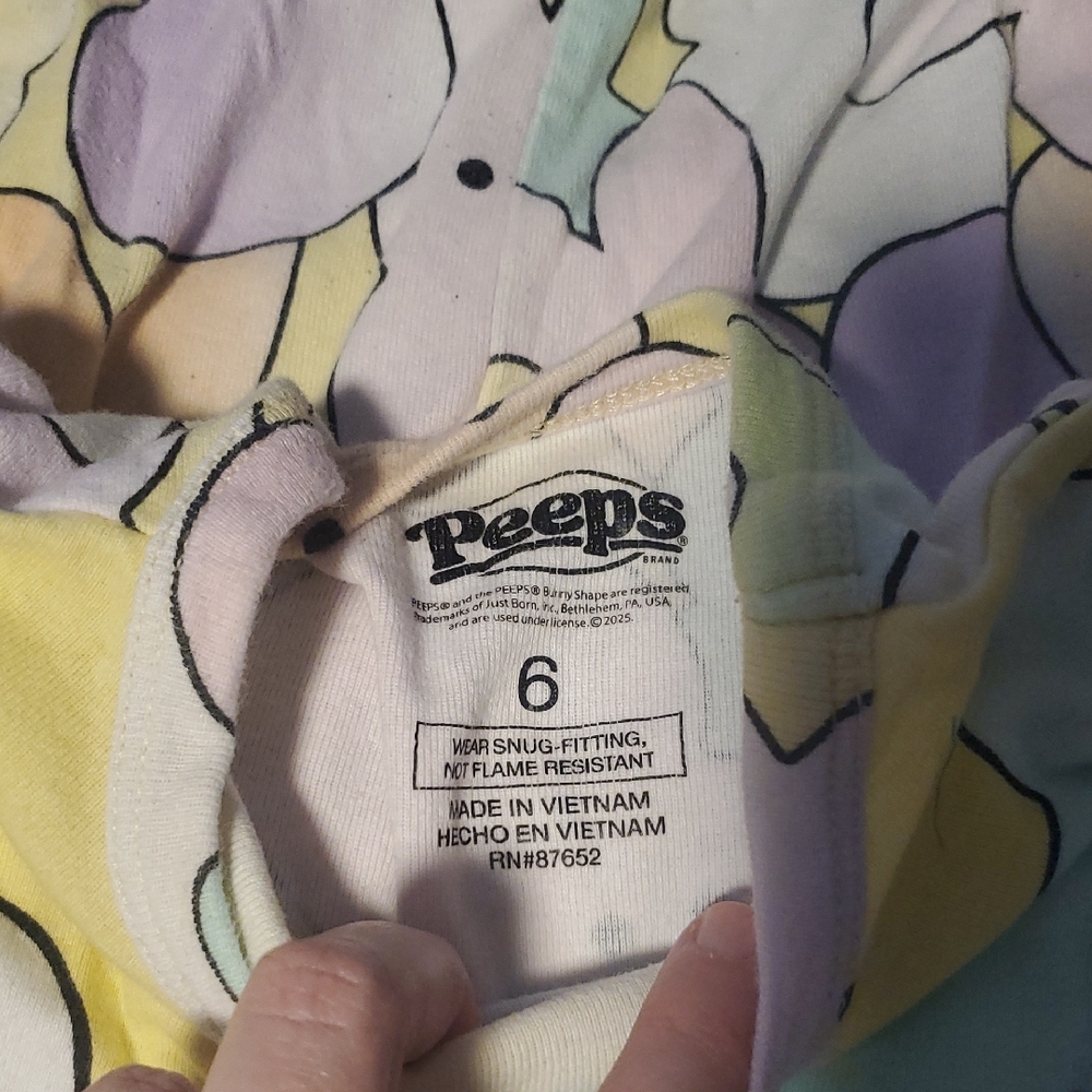 Kids Multicolor Bunny Pajamas - Picture 2 of 2